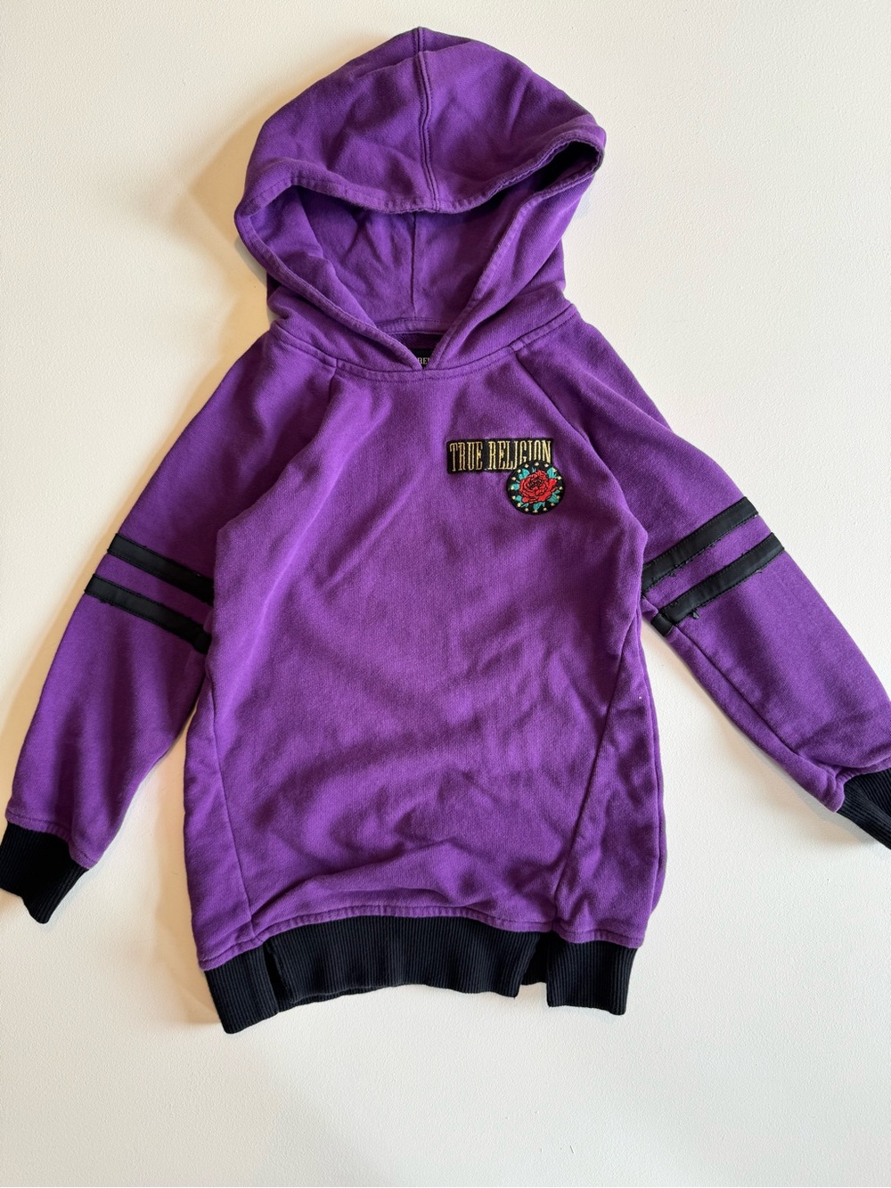 True Religion Kids' Purple Hooded Sweatshirt
